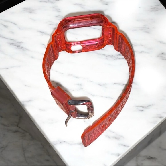 Pink TPU Band + Case Compatible w/apple watch 38mm/40mm - Picture 2 of 2